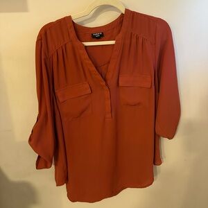 Torrid Rust Orange Blouse - Classic Harper